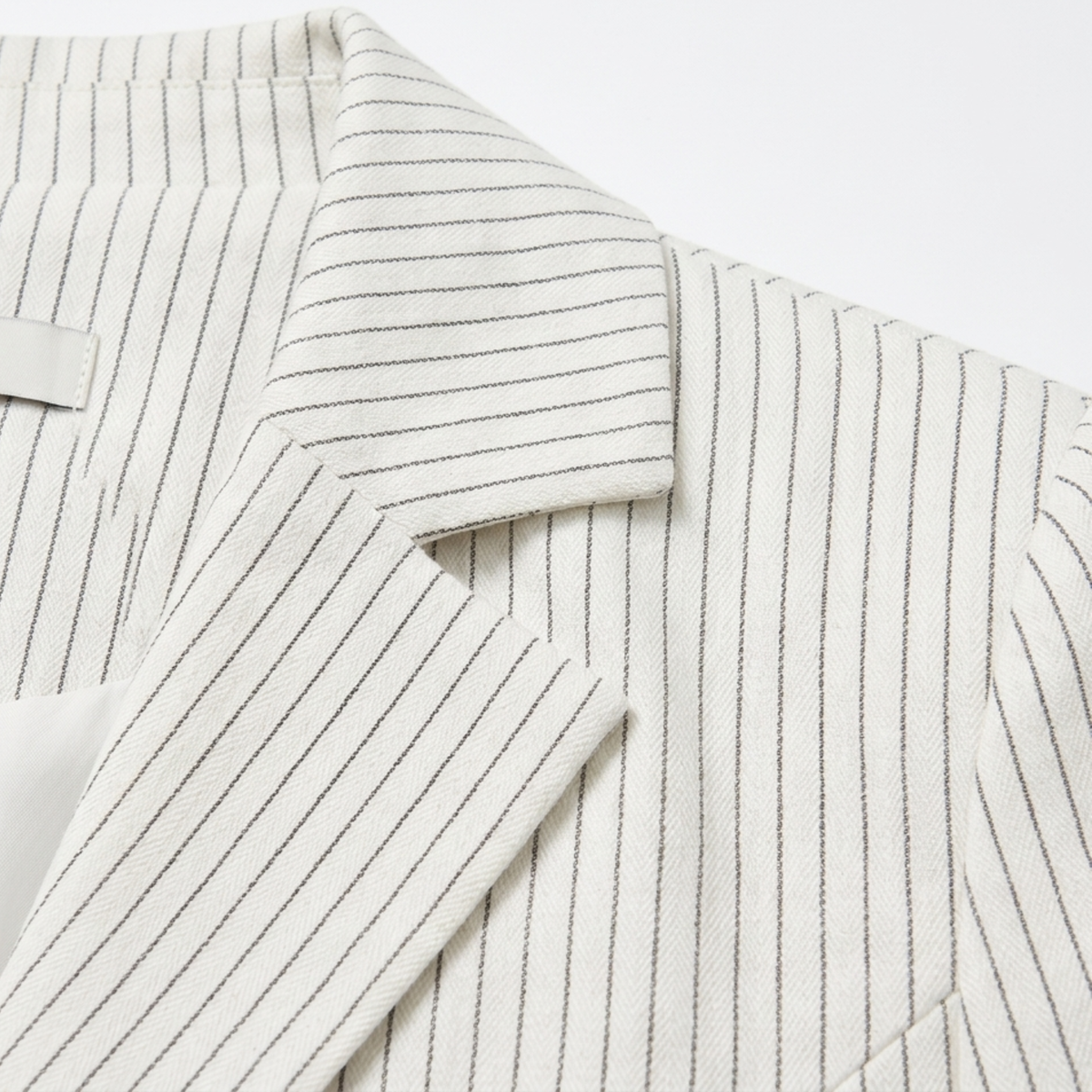 Women's Blazer – Stripes and Belt, Elegant Tailored Fit — product view