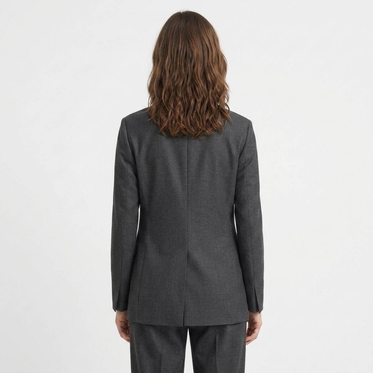 Women’s Blazer – Asymmetrical, Single-Button, Fitted Cut — product view
