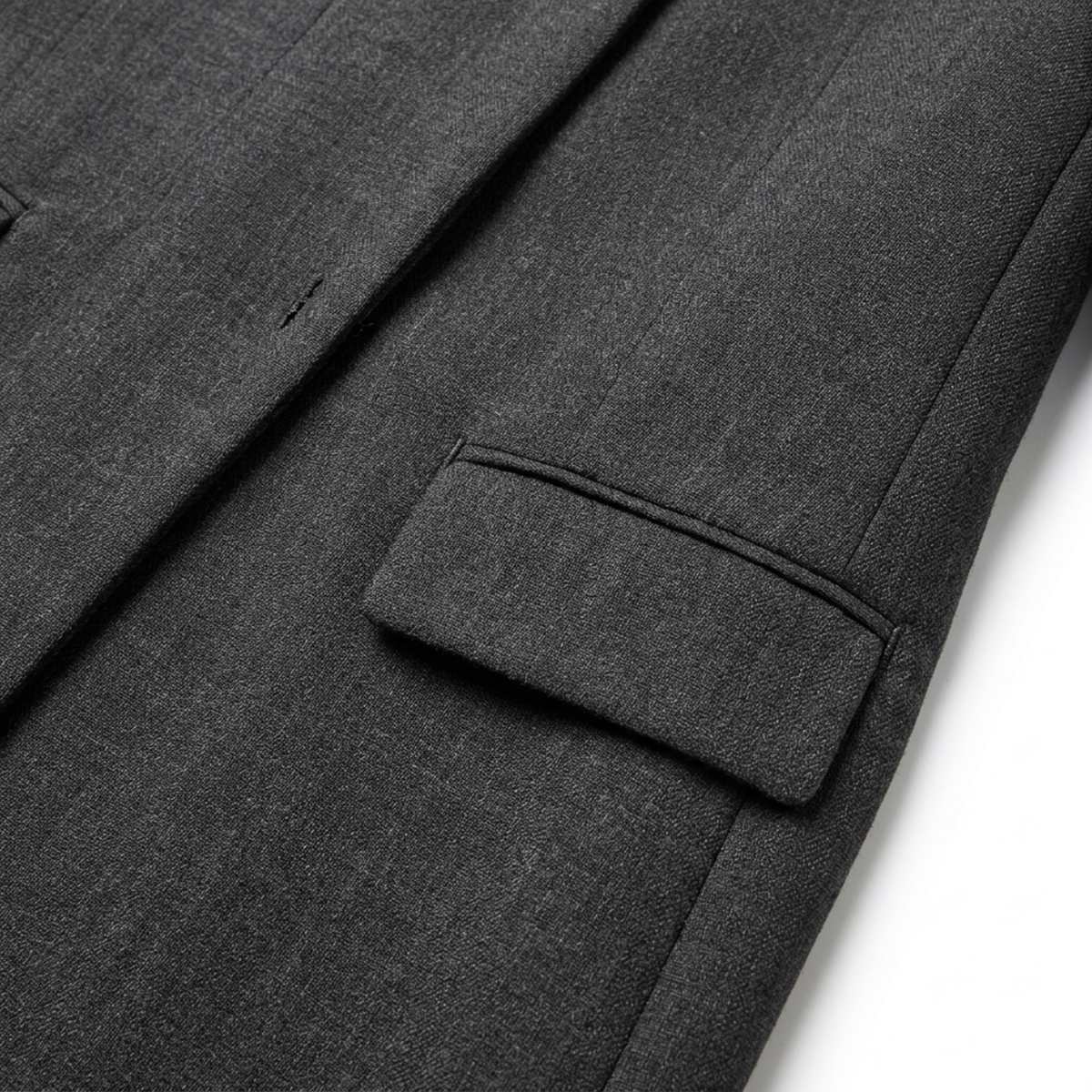 Women’s Blazer – Asymmetrical, Single-Button, Fitted Cut — product view