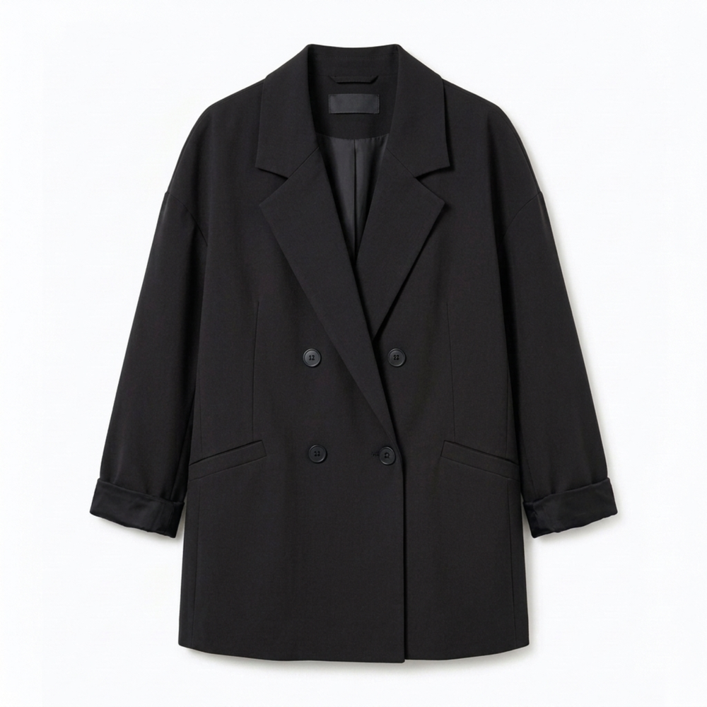Blazer for Women – Double-Breasted and Modern Casual Oversized Fit