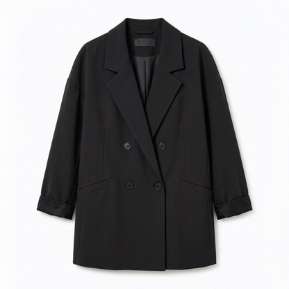 Blazer for Women – Double-Breasted and Modern Casual Oversized Fit — image 1
