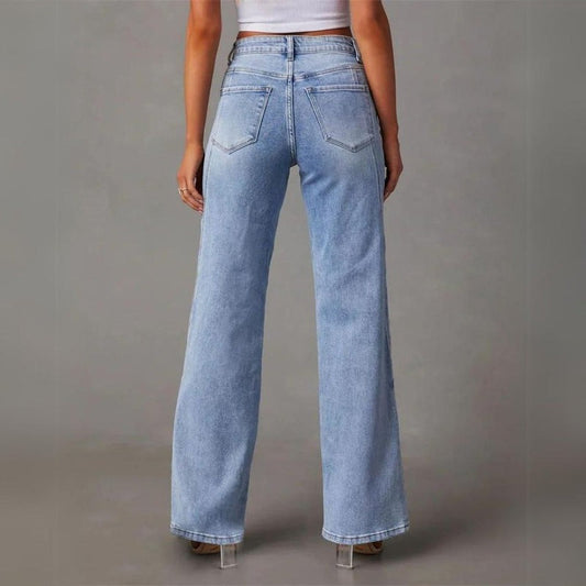 Women's Denim Jeans – Wide Leg and High Waist — product view