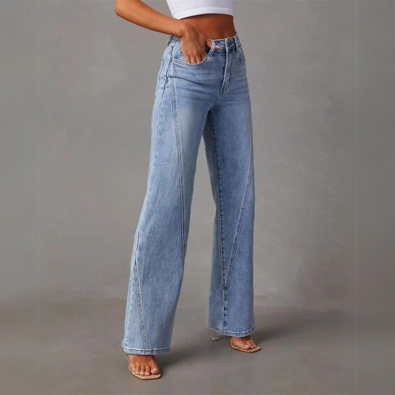 Women's Denim Jeans – Wide Leg and High Waist — product view