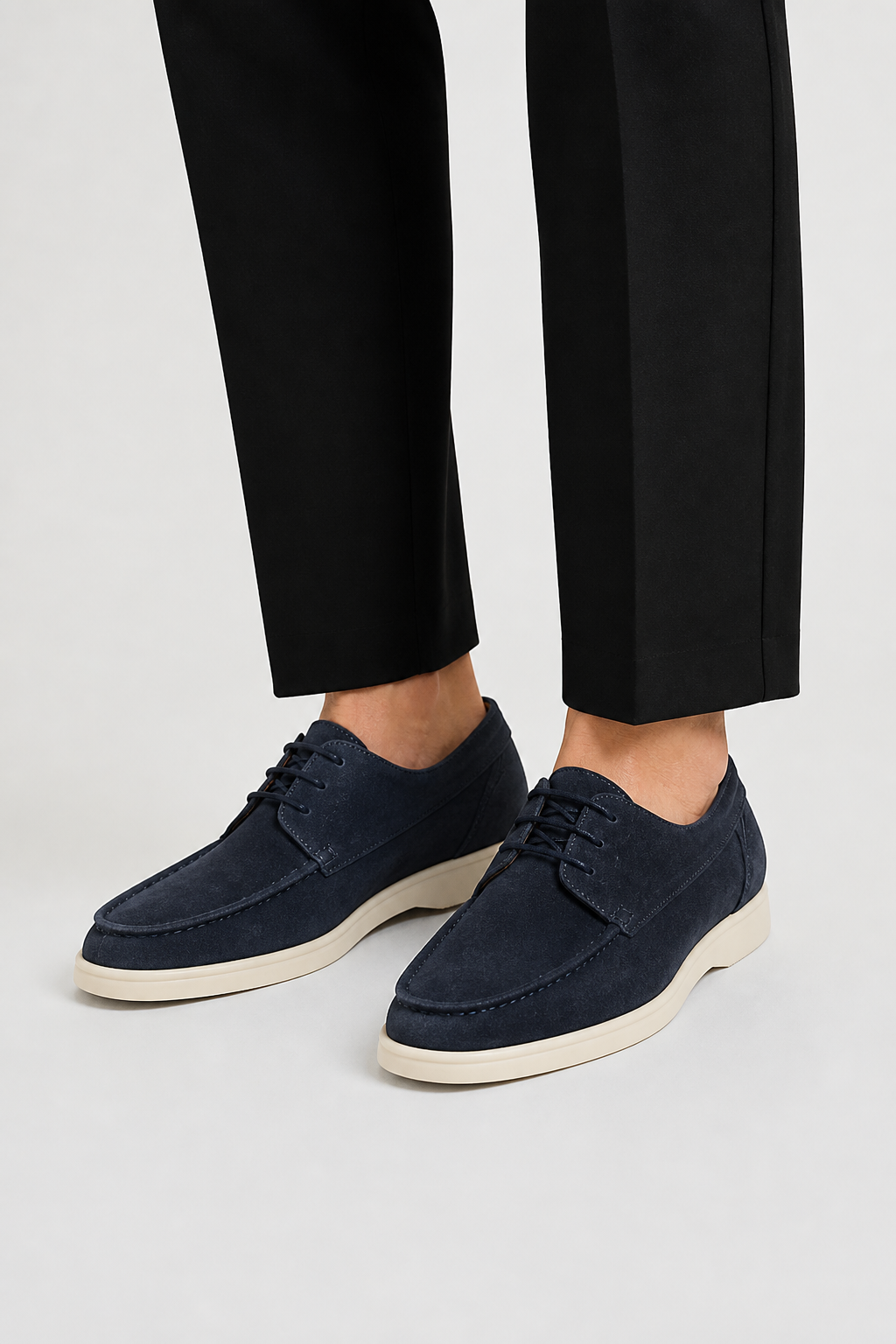 Men’s Loafers – Laces and Classic Shape for Refined Everyday Style — Blue