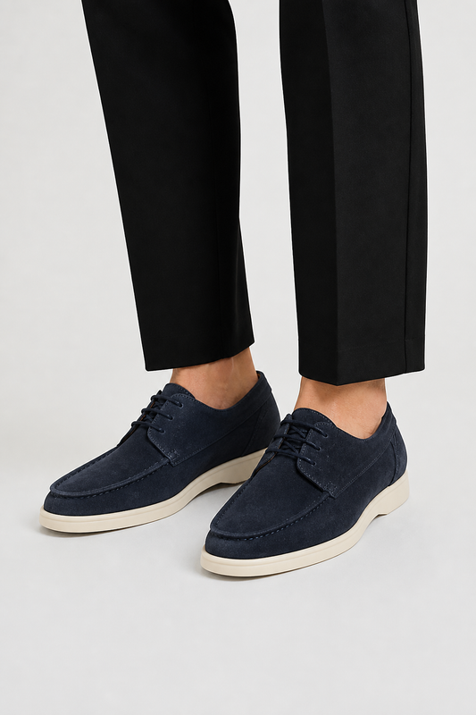 Men’s Loafers – Laces and Classic Shape for Refined Everyday Style — Blue