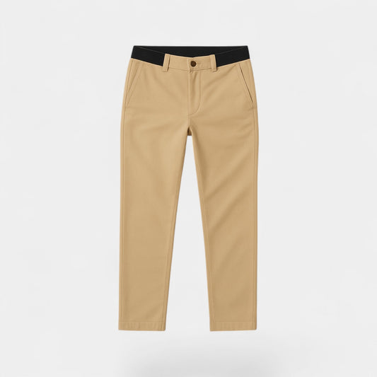 Men’s Chinos – Tailored, Tapered Fit with a Discreet Flat Waistband — product view