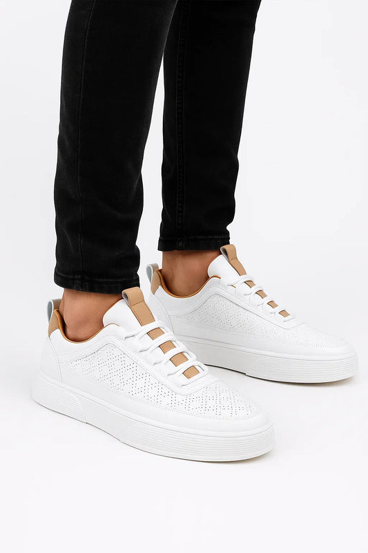 Men’s Sneakers – Perforated with a Comfortable Sole — product view