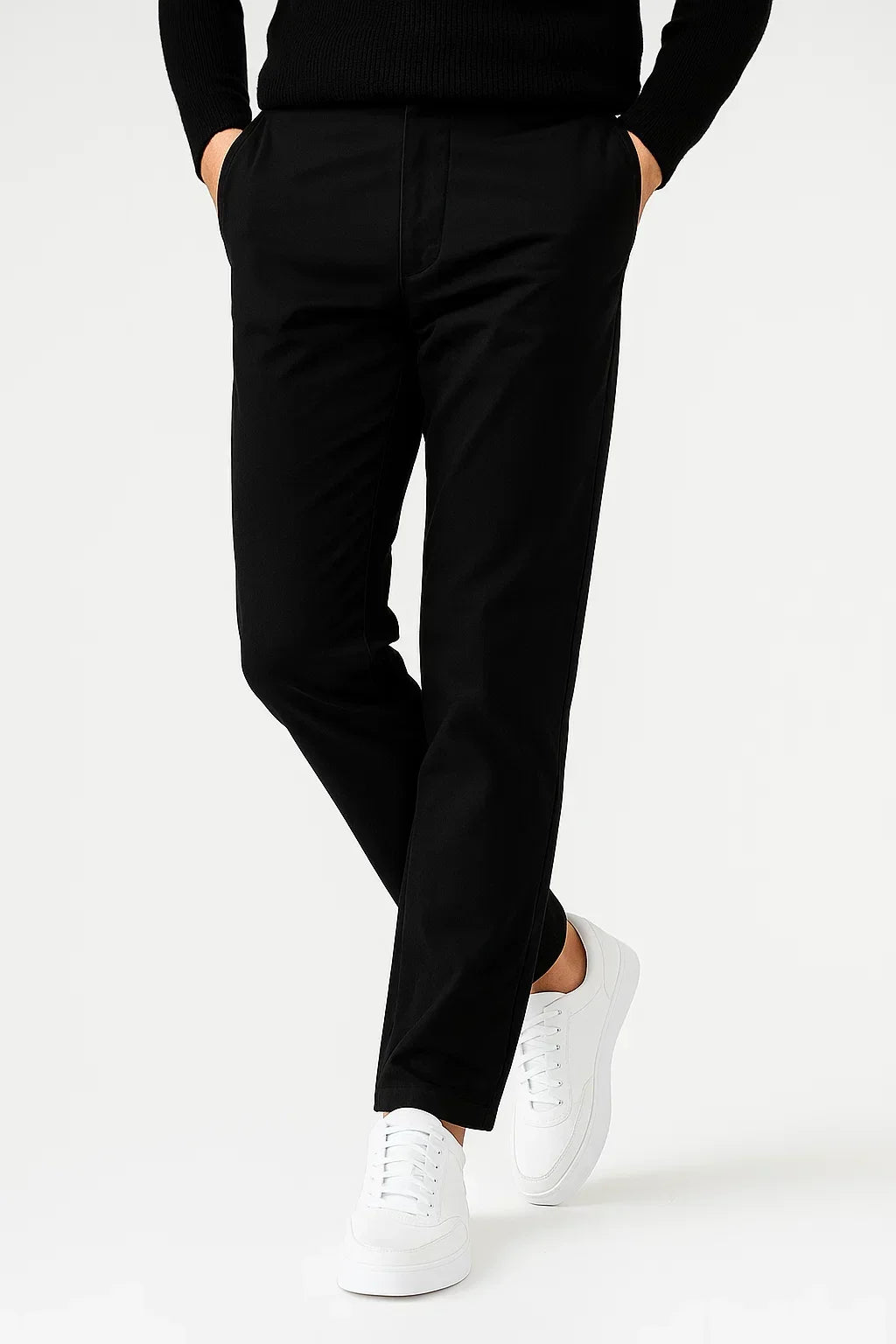 Men’s Chinos – Straight Fit and Everyday Comfort — Black