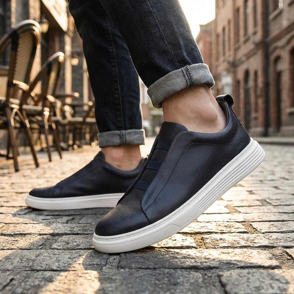 Baskets pour hommes avec lacets élastiques — vue du produit