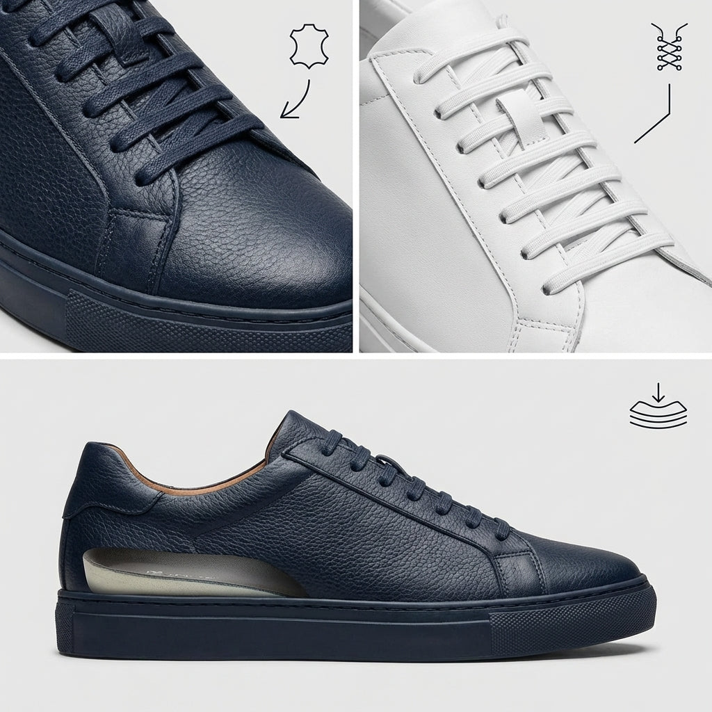 Baskets pour hommes avec lacets élastiques — vue du produit
