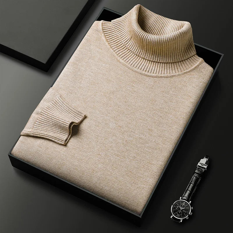 Men’s Sweater – Classic Turtleneck and Timeless Softness