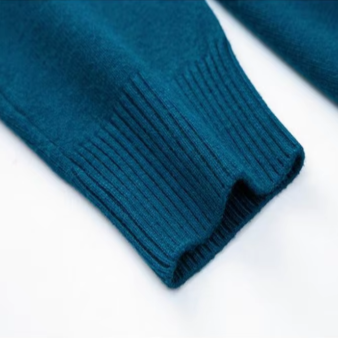 Men’s Sweater – Classic Turtleneck and Timeless Softness — Blue