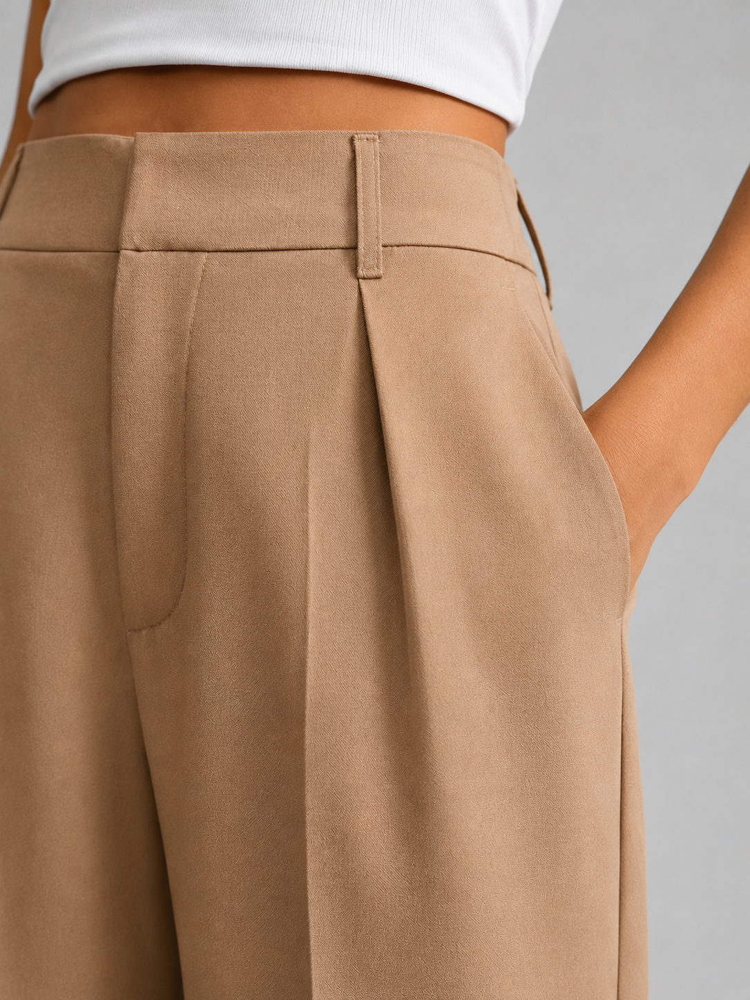 Women’s Trousers – High-Waisted, Wide-Leg, Timeless Tailored Cut — product view