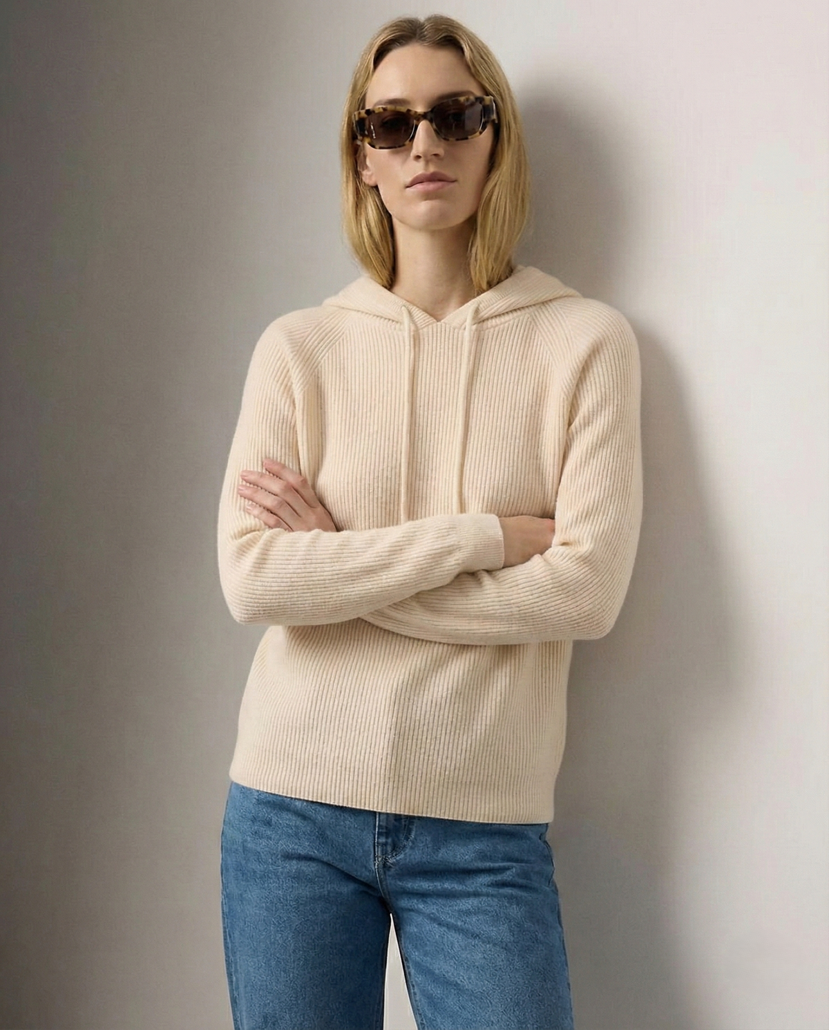Women’s Sweatshirt – Relaxed Fit and Adjustable Drawstrings — product view