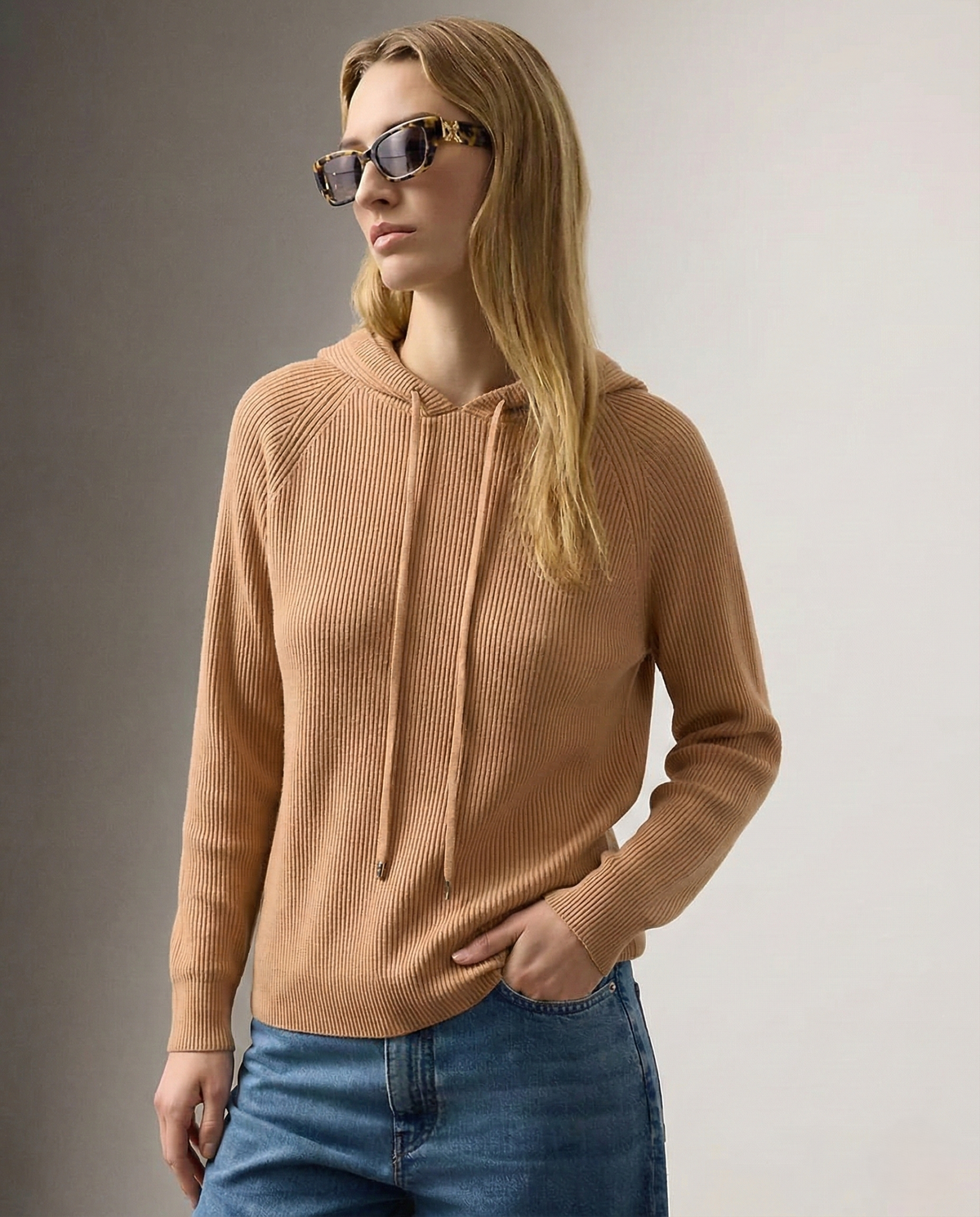 Women’s Sweatshirt – Relaxed Fit and Adjustable Drawstrings — product view