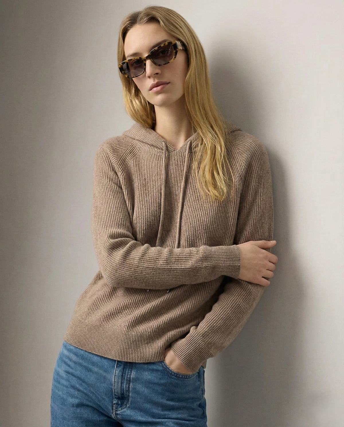 Women’s Sweatshirt – Relaxed Fit and Adjustable Drawstrings — product view