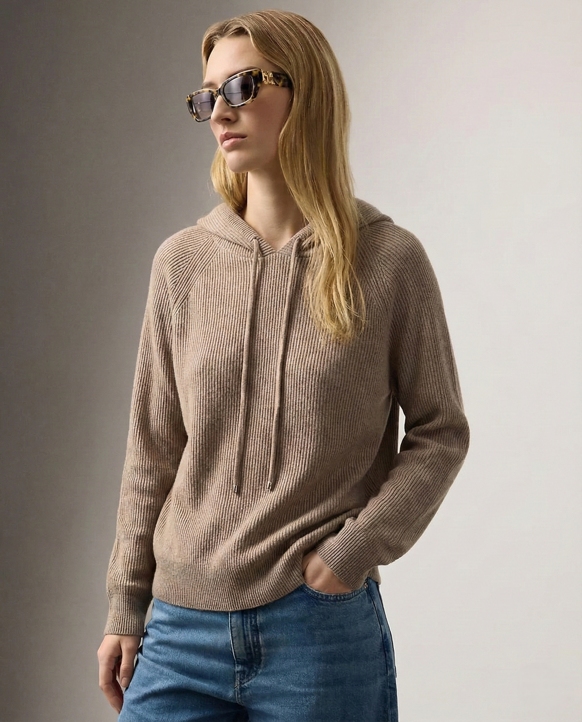 Women’s Sweatshirt – Relaxed Fit and Adjustable Drawstrings — product view