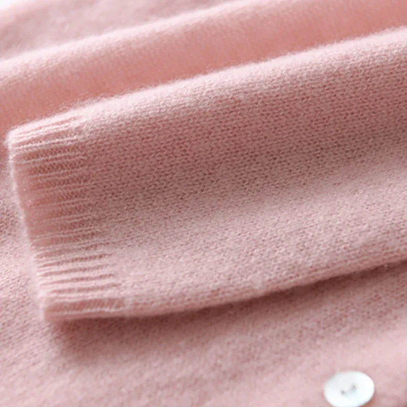 Women's Sweater – Asymmetrical Buttons and Lightweight Knit — product view