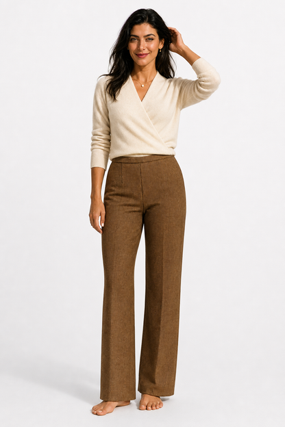 Women's Sweater – V-Neck Wrap Style and Timeless Minimalist Cut — image 4
