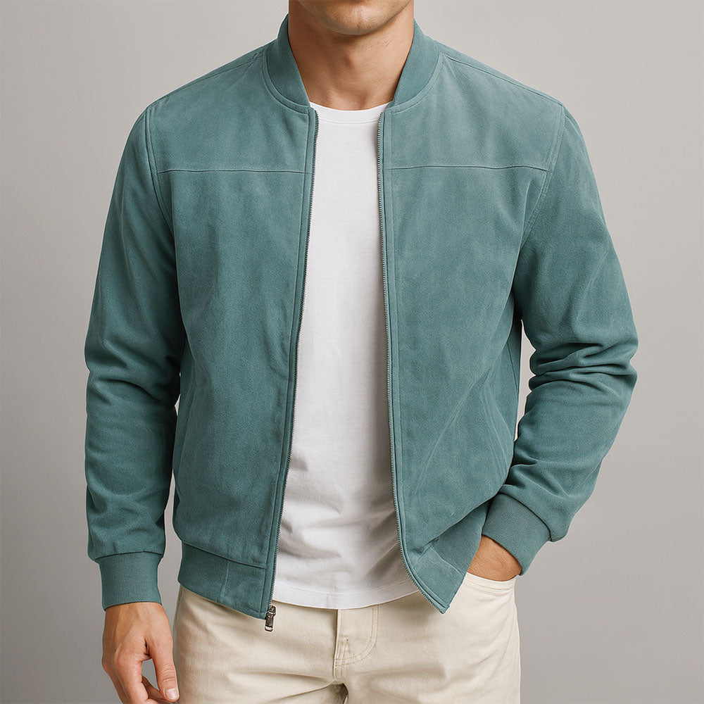 Men's Bomber Jacket – Slim Fit and Timeless Urban Style — Blue