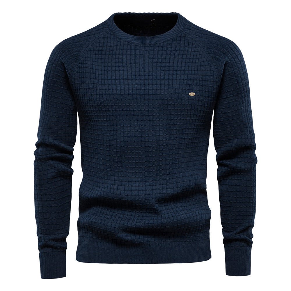 Men’s Textured Pullover – Long Sleeves and Timeless, Flattering Fit