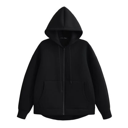 Women's Zip-Up Sweatshirt – Double Pockets and Relaxed Oversized Fit — image 7