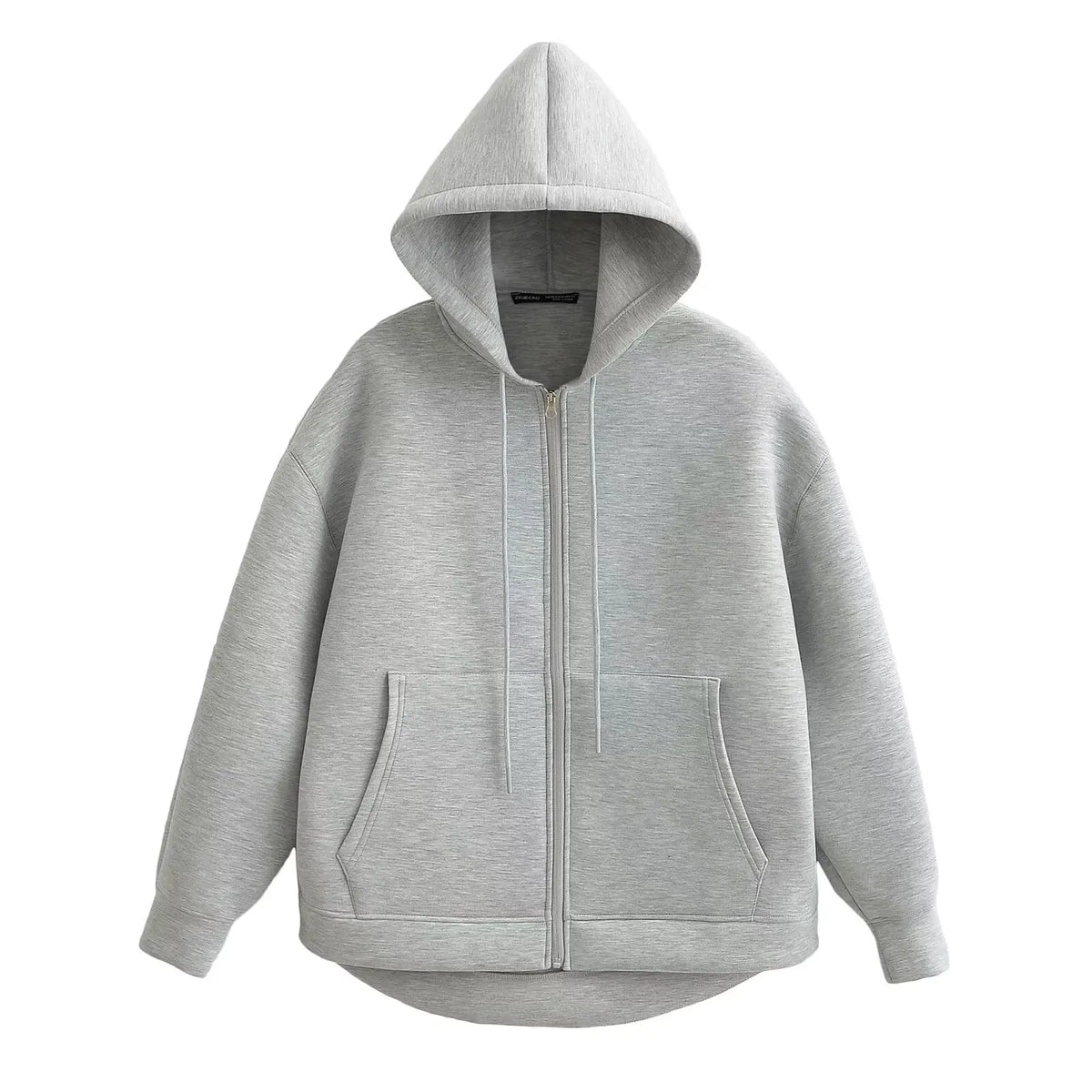 Women's Zip-Up Sweatshirt – Double Pockets and Relaxed Oversized Fit — image 8