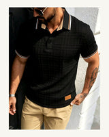 Men's Short Sleeve Polo Shirt in Black 3, product view