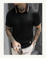 Men's Short Sleeve Polo Shirt in Black 4, product view