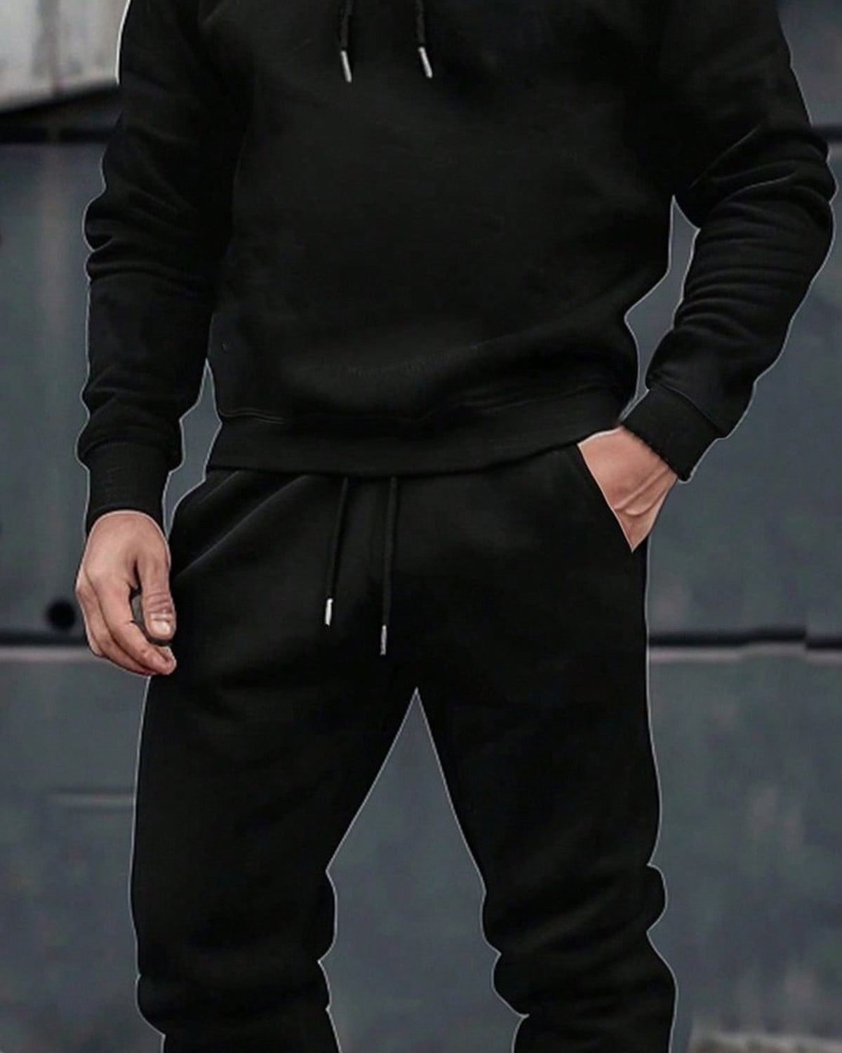 Men's Co-ord Set in Black - detalhe
