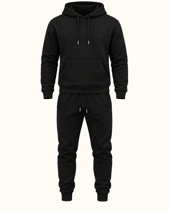 Men's Co-ord Set in Black - principal