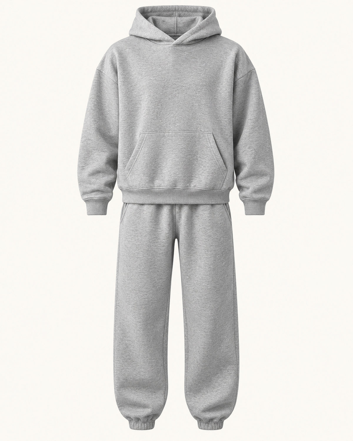 Men's Co-ord Set in Light Grey - principal