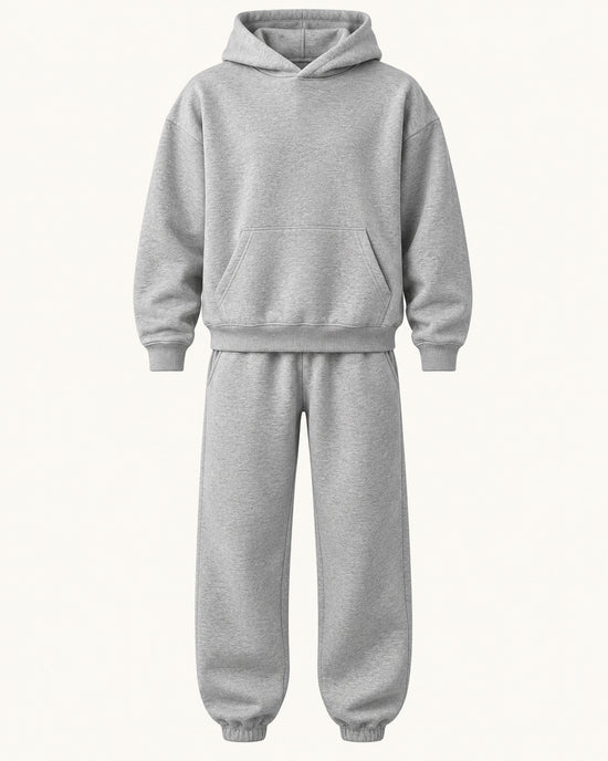 Men's Co-ord Set in Light Grey - principal