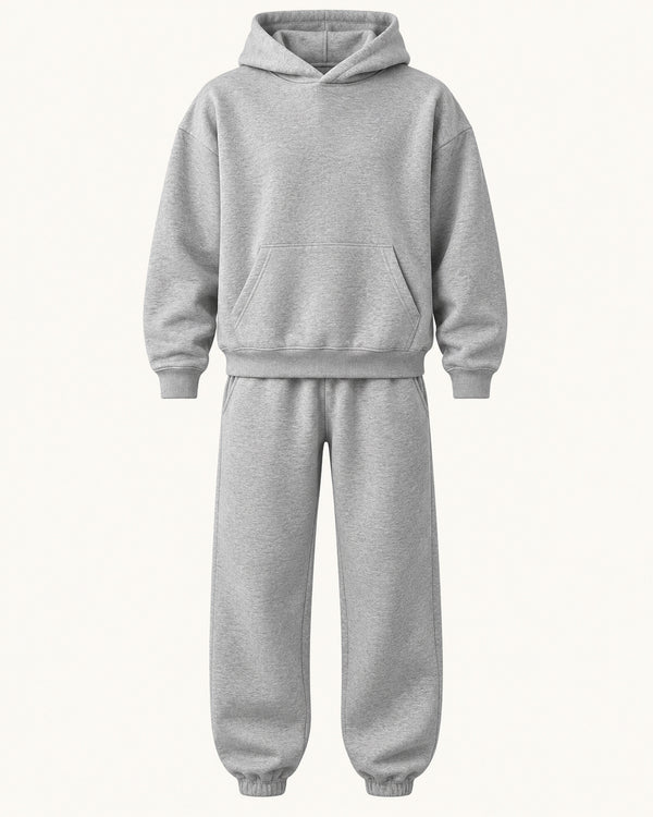 Men's Co-ord Set in Light Grey - principal