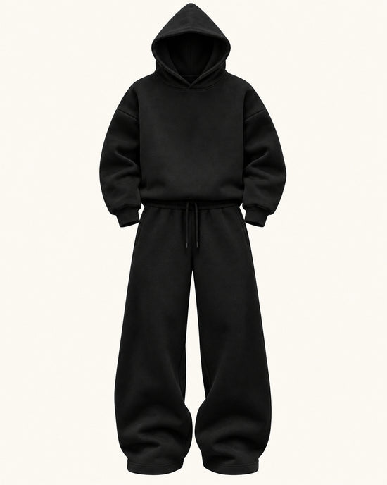 Men's Co-ord Set in Black - principal