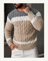 Men's Long Sleeve Jumper in Apricot - original-tratada