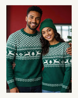 Men's Long Sleeve Jumper in Dark Green - original-tratada