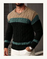 Men's Long Sleeve Jumper in Green - original-tratada