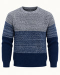Men's Colourblock Long Sleeve Crew Neck Jumper in Blue - principal