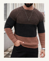 Men's Long Sleeve Crew Neck Jumper in Black 2 - original-tratada