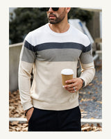 Men's Long Sleeve Jumper in Apricot - original-tratada
