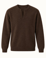 Men's Long Sleeve Jumper in Brown - principal