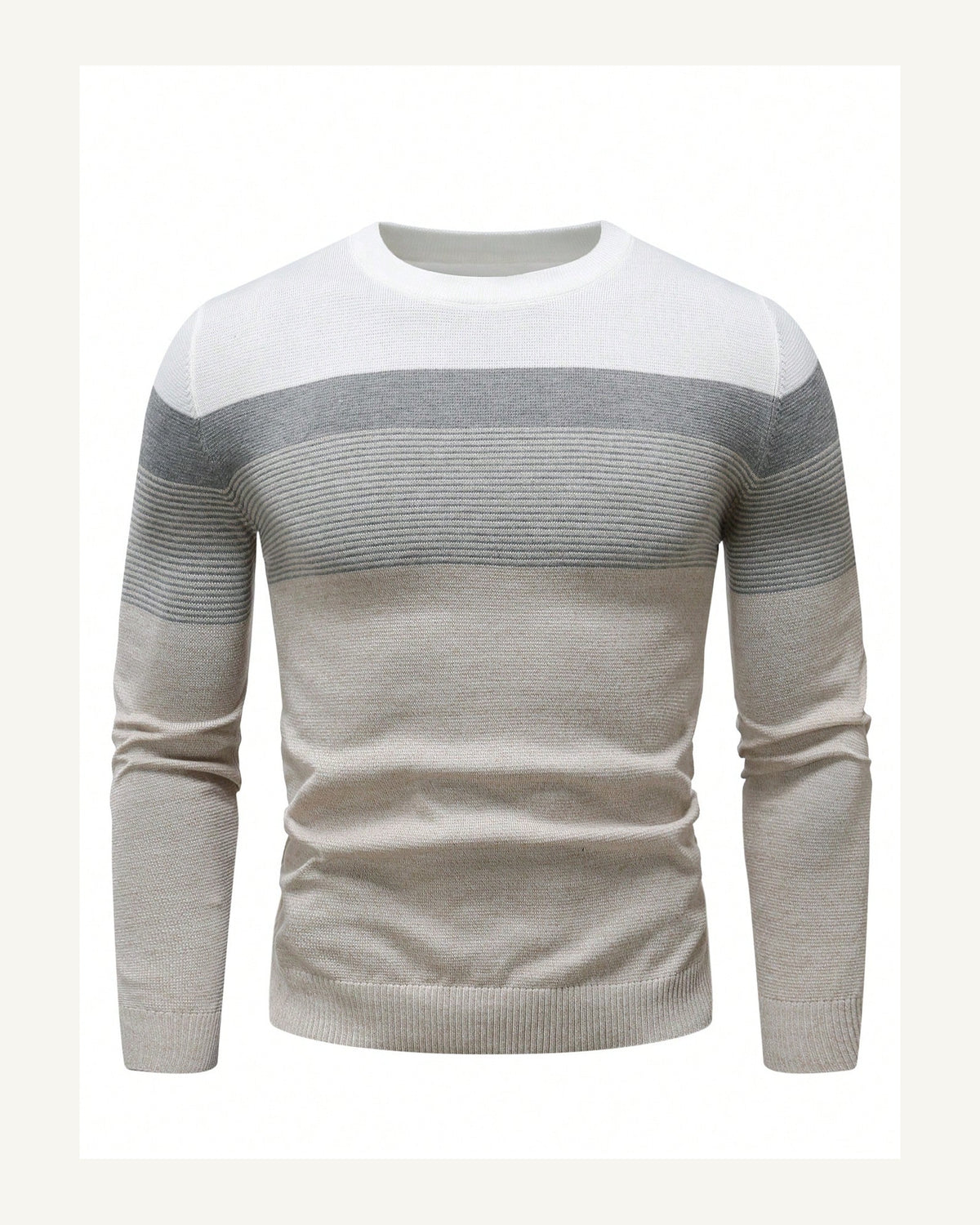 Men's Long Sleeve Jumper in Khaki - original-tratada