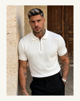 Men's Short Sleeve Polo Shirt in White 4 - original-tratada