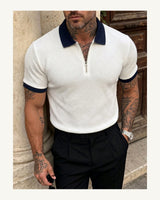 Men's Short Sleeve Polo Shirt in White 7 - original-tratada