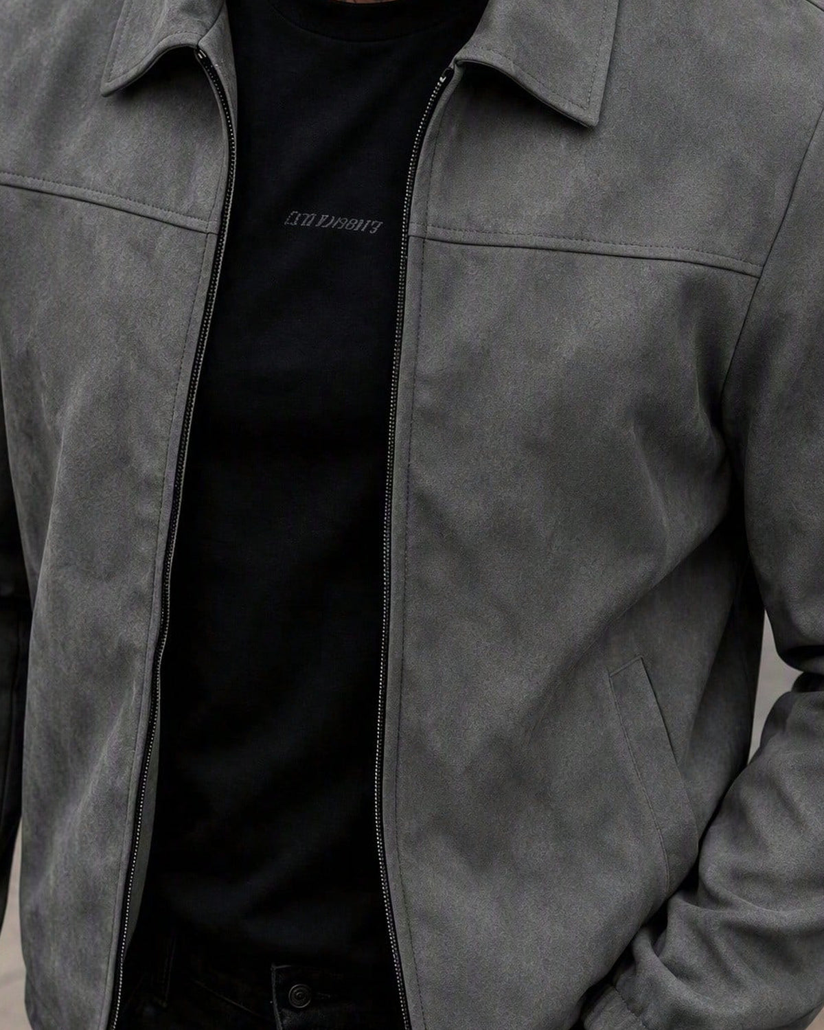 Men's Jacket in Grey - detalhe