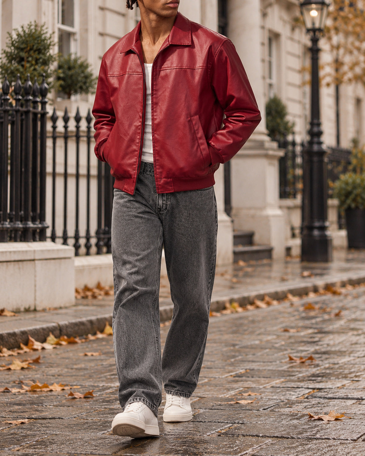 Men's Jacket in Red - editorial