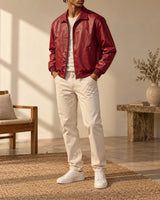 Men's Jacket in Red - look-completo