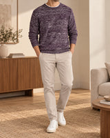 Men's Long Sleeve Crew Neck Jumper in Multicolor - look-completo