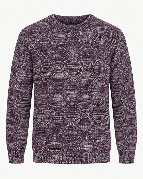 Men's Long Sleeve Crew Neck Jumper in Multicolor - principal